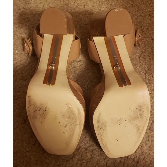 Sam Edelman beige patent leather heels 5.5m-Never used - Picture 4 of 7
